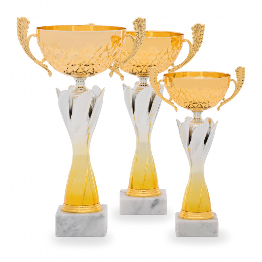 Pohár STANDARD, výška 30 cm, zlatý/stříbrný