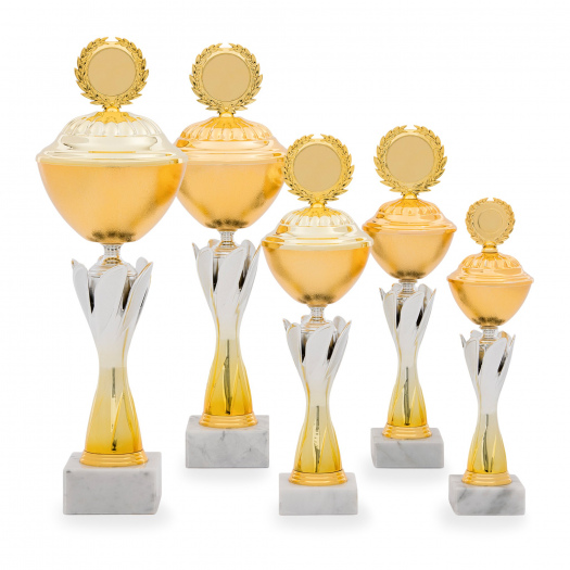 Pohár STANDARD, výška 34 cm, zlatý/stříbrný