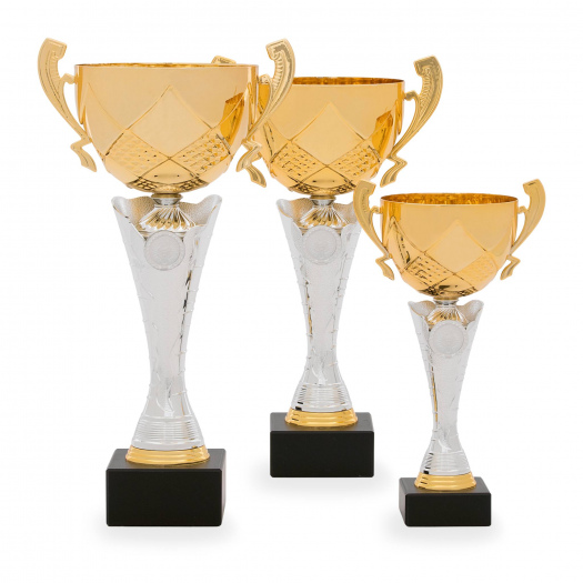 Pohár STANDARD, výška 30 cm, stříbrný/zlatý