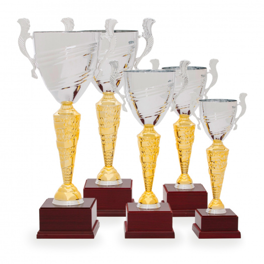 Pohár STANDARD, výška 37 cm, stříbrný/zlatý