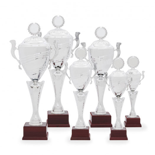 Pohár EXKLUZIV, výška 43 cm, stříbrný