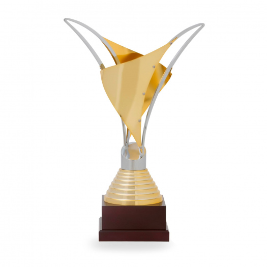 Pohár EXKLUZIV, výška 66 cm, zlatý/stříbrný, zlaceno