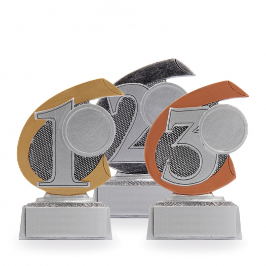 Plaketa s číslicí 1, výška 10 cm, vícebarevná