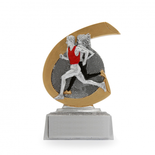 Plaketa se symbolem atletiky, výška 10 cm, vícebarevná