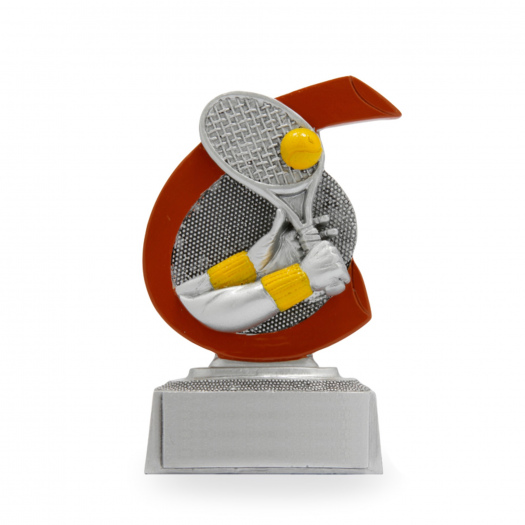 Plaketa se symbolem tenisu, výška 10 cm, vícebarevná