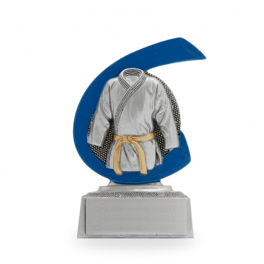 Plaketa se symbolem karate, výška 10 cm, vícebarevná