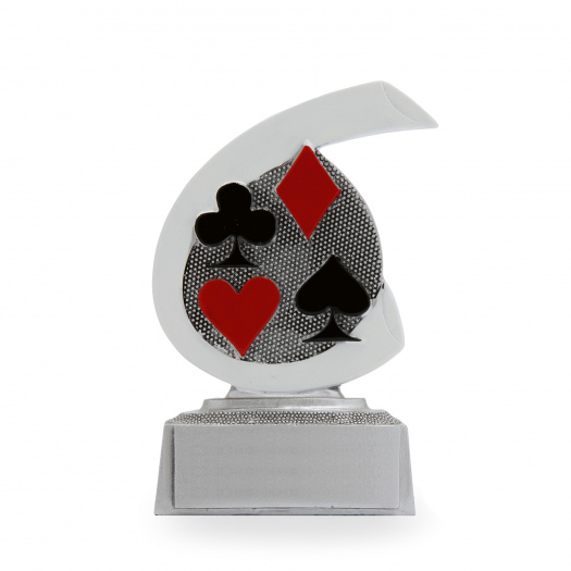 Plaketa se symbolem karet, výška 10 cm, vícebarevná