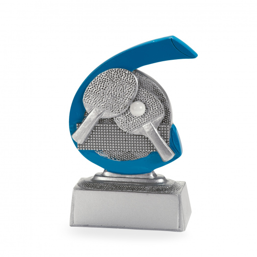 Plaketa se symbolem stolního tenisu, výška 10 cm, vícebarevná