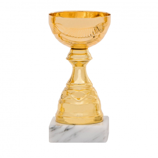Účastnická cena, výška 14 cm, zlatá