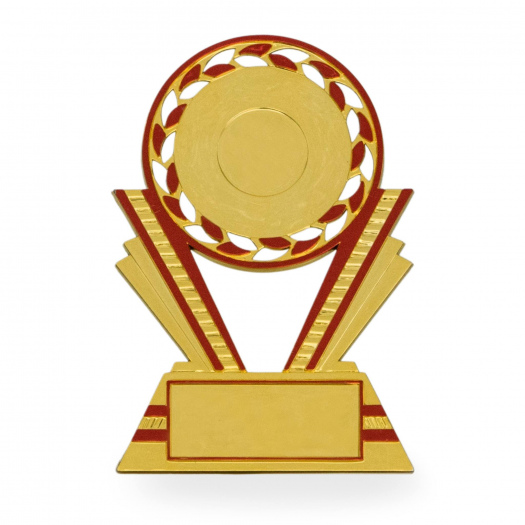 Účastnická cena, výška 13 cm, zlatá/červená