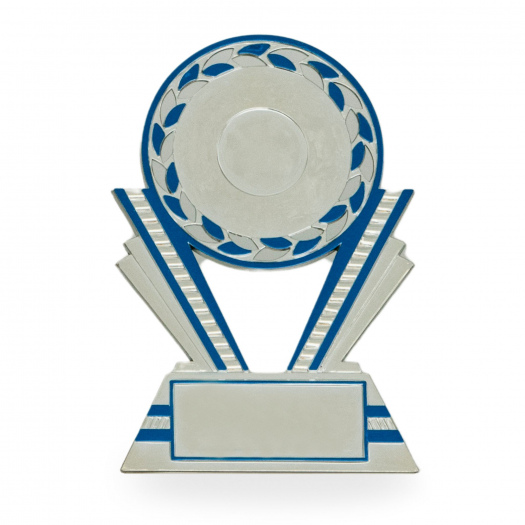 Účastnická cena, výška 13 cm, stříbrná/modrá