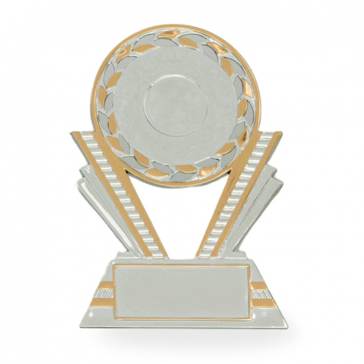 Účastnická cena, výška 13 cm, stříbrná/zlatá