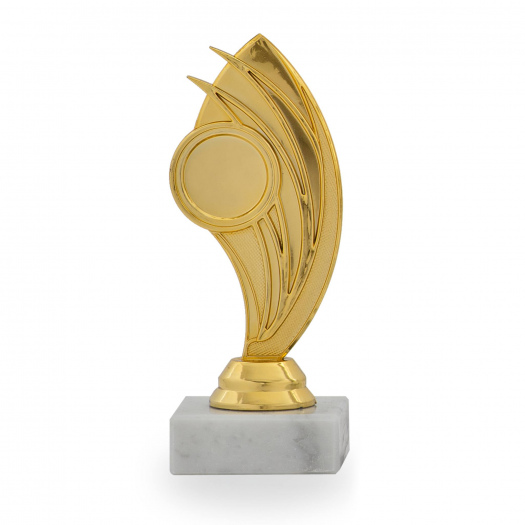 Účastnická cena, výška 14 cm, zlatá