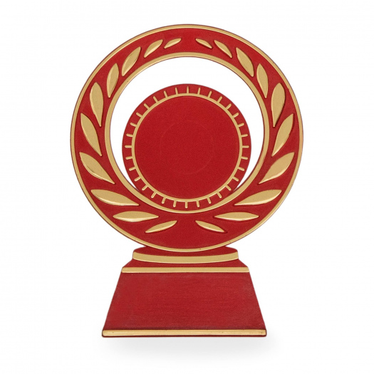 Účastnická cena, výška 15 cm, červená/zlatá