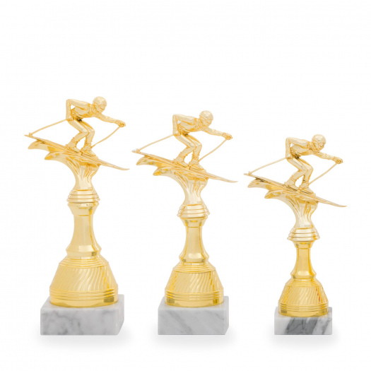 Stojánek na figurku, výška 22 cm, zlatý