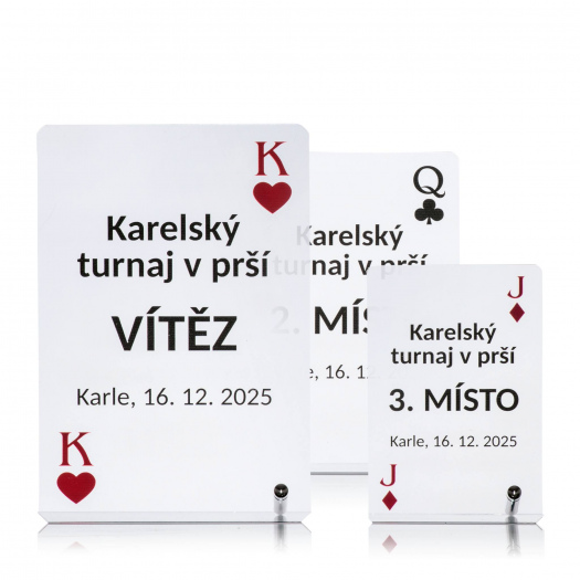 Akrylátová plaketa ekonom s plnobarevným potiskem, 80x120mm