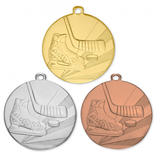 Hokejová medaile, 50 mm, zlatá