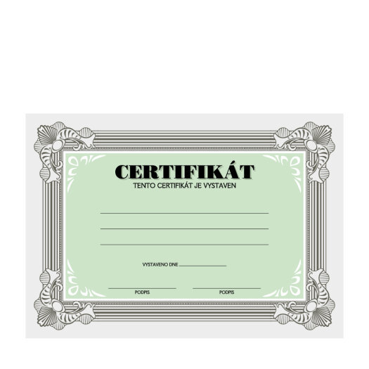 Certifikát, diplom A5