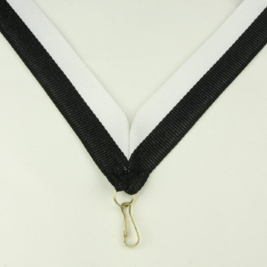 Stuha na medaili, černobílá