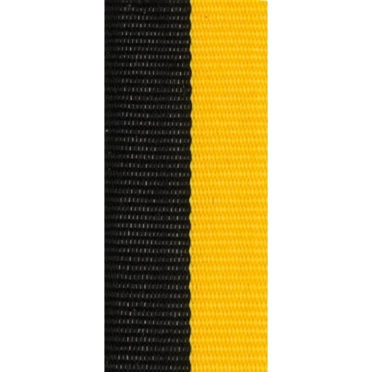 Stuha na medaili, černožlutá