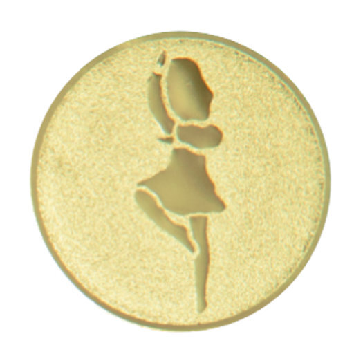 Emblém roztleskávačka, pr. 25 mm, zlato