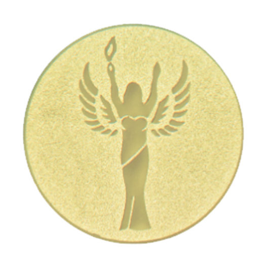 Emblém Victorie, pr. 25 mm, zlato