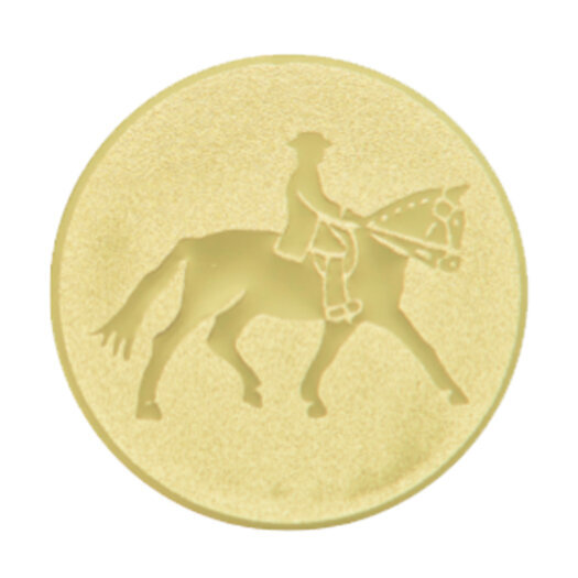 Emblém kůň, pr. 25 mm, zlato