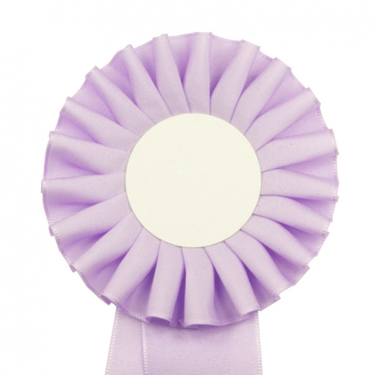 Kokarda jednořadá STANDARD, průměr 11 cm, sv.fialová
