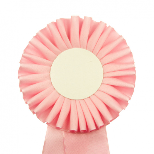 Kokarda jednořadá STANDARD, průměr 11 cm, sv.růžová