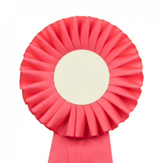 Kokarda jednořadá STANDARD, průměr 11 cm, růžová