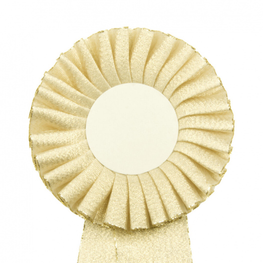 Kokarda jednořadá STANDARD, průměr 11 cm, zlatá