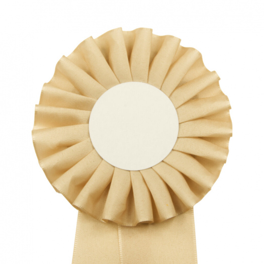 Kokarda jednořadá STANDARD, průměr 11 cm, krémová
