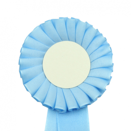 Kokarda jednořadá STANDARD, průměr 8  cm, sv.modrá