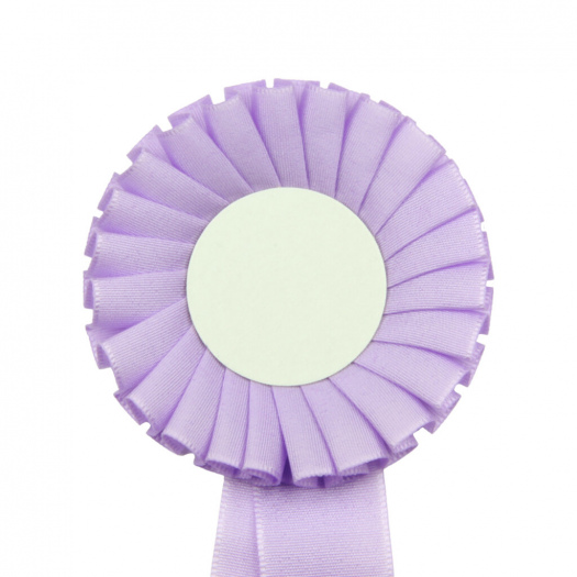 Kokarda jednořadá STANDARD, průměr 8  cm, sv.fialová