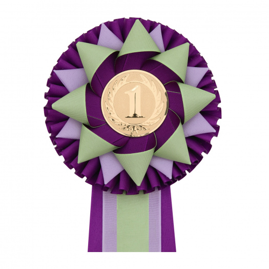 Kokarda třířadá KVĚTINA, průměr 13 cm