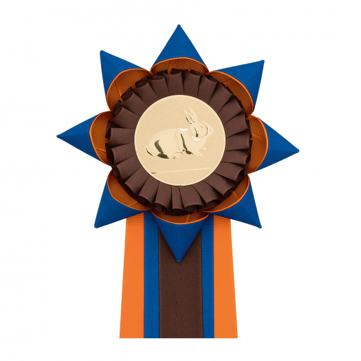 Kokarda dvouřadá HVĚZDA, průměr 13 cm