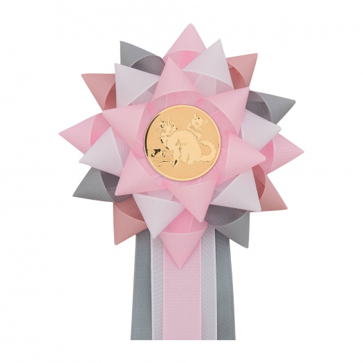 Kokarda třířadá KVĚTINA, průměr 16 cm